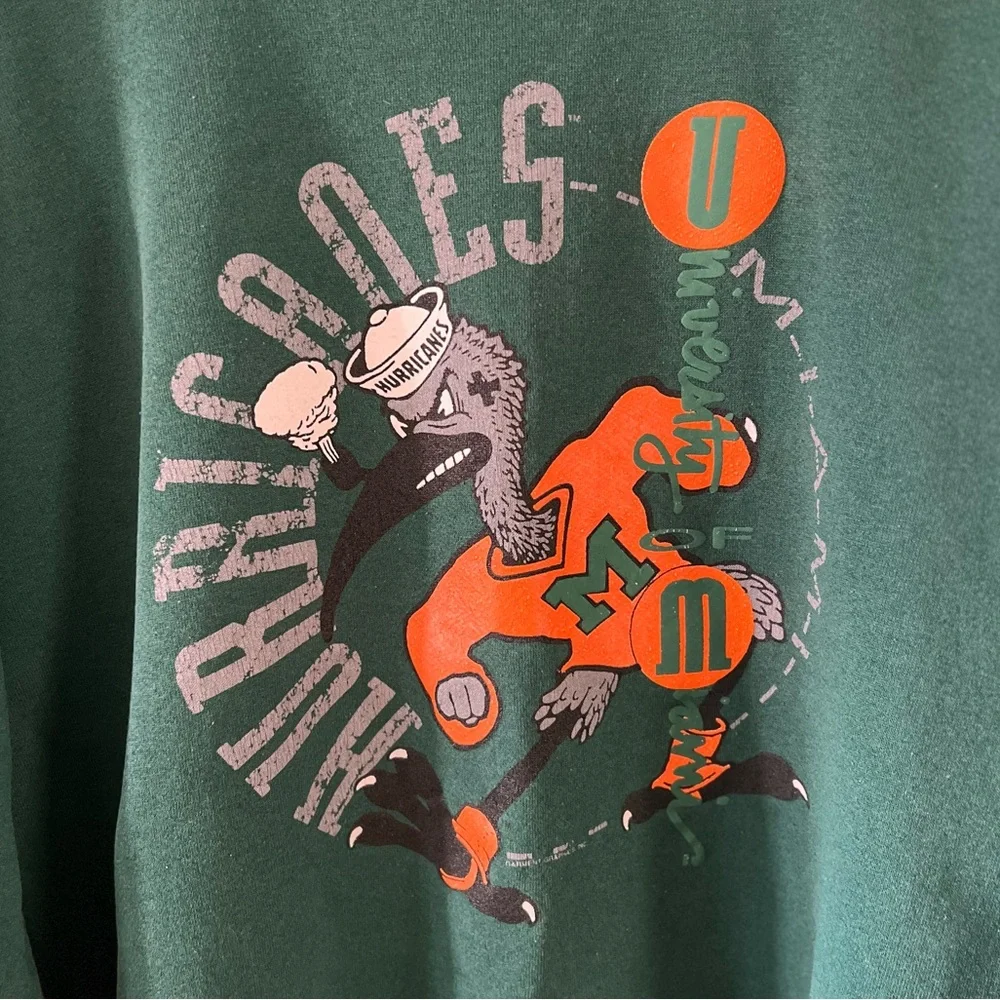 Vintage 90s Miami Hurricanes Crewneck Sweatshirt
